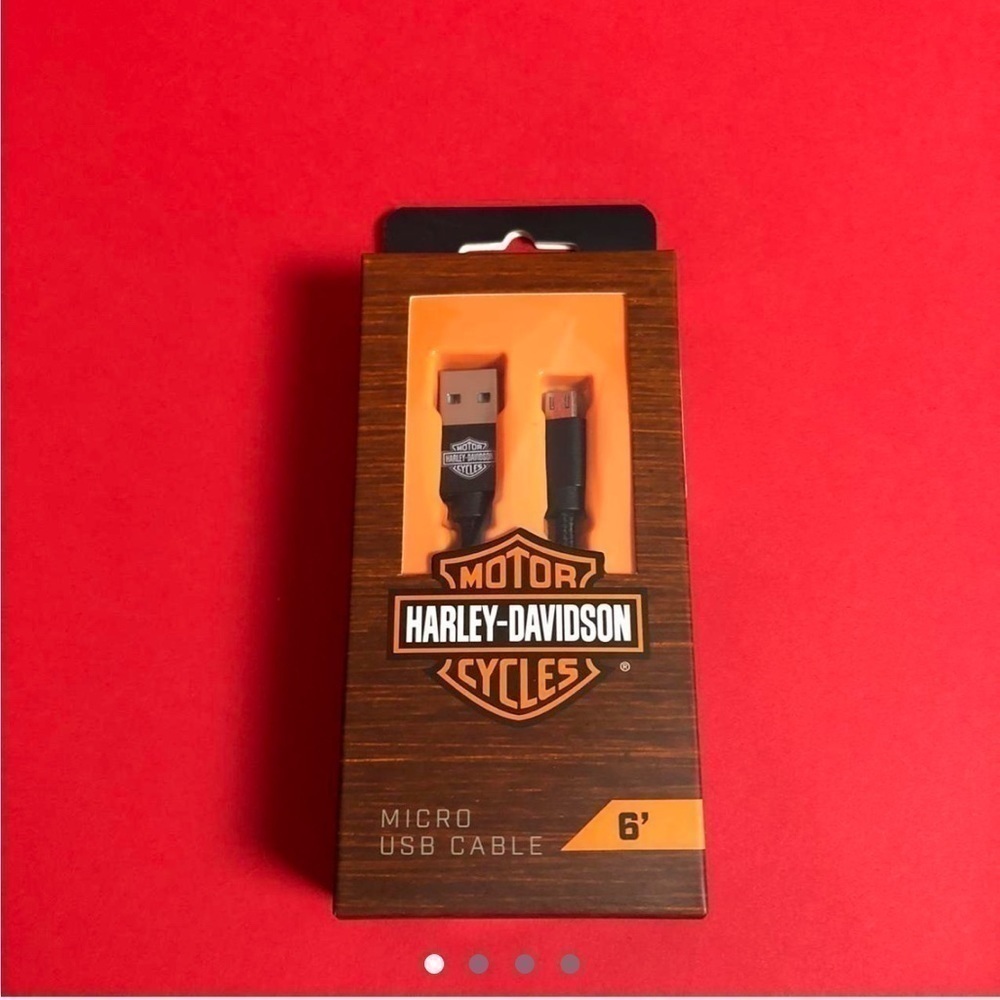 Harley Davidson micro USB charger cord 🧡🖤